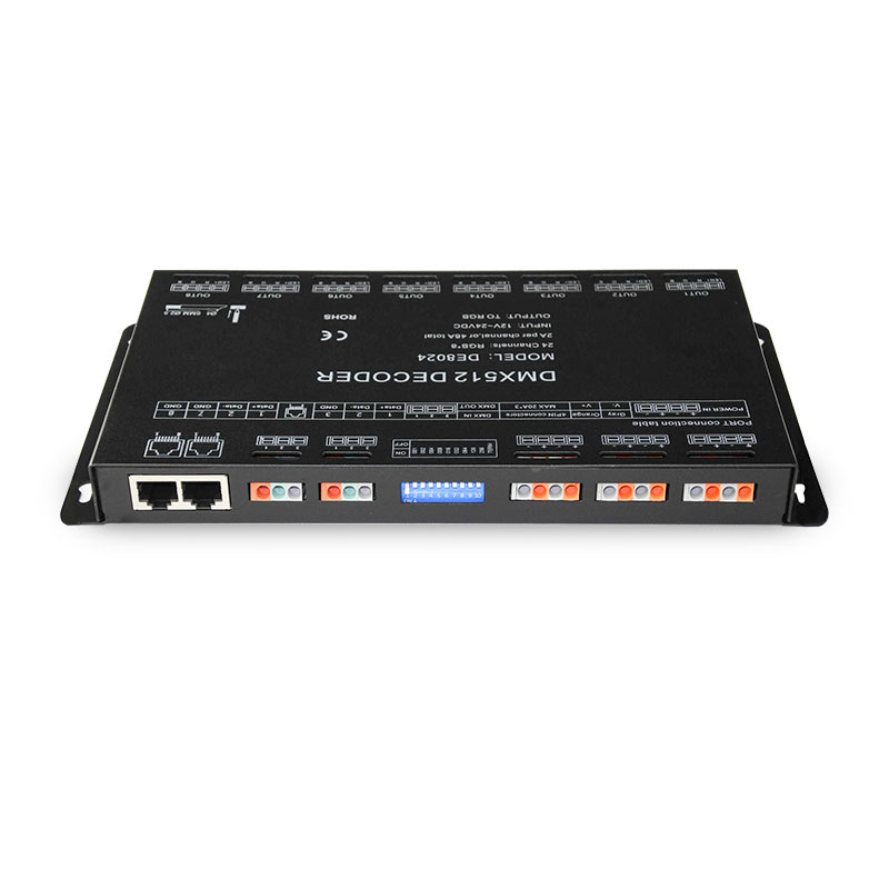 DC12-24V DMX512 Digital Signal 24CH RGB Output Constant Voltage LED Decoder DC12-24V DMX512 Digital Signal 24CH RGB Output Constant Voltage LED Decoder
